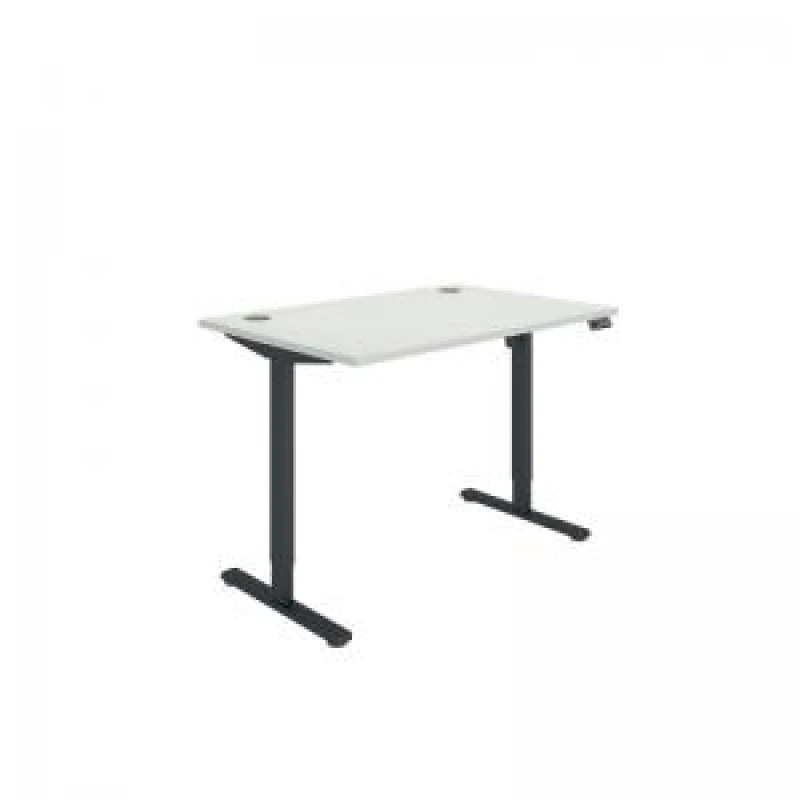 Image of Polaris Single Motor Sit/Stand Desk 1200x800 White/Black KF800085
