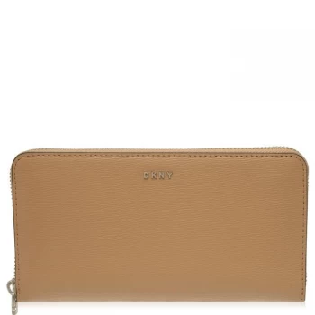 Image of DKNY Sutton Large Zip Around Purse - Latte