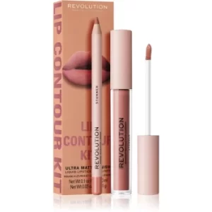 Image of Makeup Revolution Lip Contour Kit Lip Set Stunner Shade