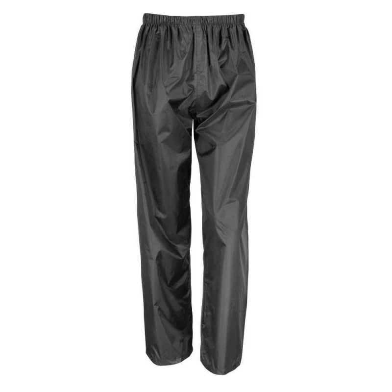 Image of Result Core Waterproof Over Trousers in Black Size: 3-4 Years Black Unisex 3-4 Years
