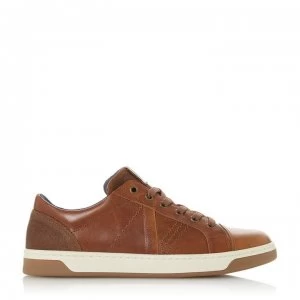 Image of Dune London Timber Stitch Detail Trainers - Brown