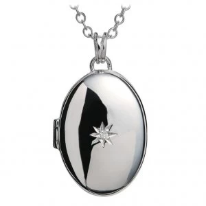Image of Hot Diamonds Sterling Silver Oval Locket Pendant