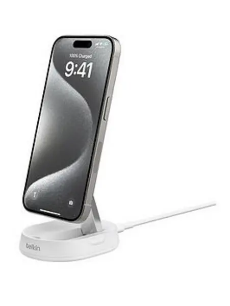 Image of Belkin BoostCharge Pro Smartphone White AC Wireless charging Fast charging Indoor WIA008BTWH
