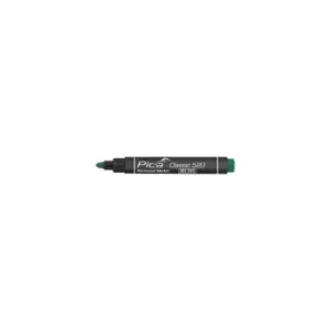 Image of 520/36 Permanent Marker Pen 1-4mm Round Bullet Tip Green Fast Drying - Pica