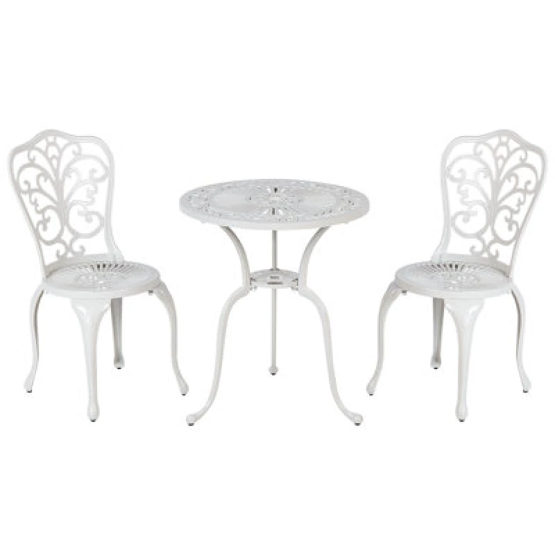 Image of Beliani Bistro Set Triora/dascio Metal Off-White