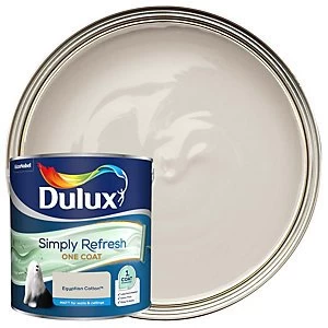 Image of Dulux Simply Refresh One Coat Egyptian Cotton Matt Emulsion Paint 2.5L