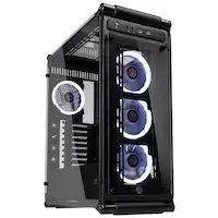 Image of Raijintek Coeus Evo TC Aluminium Midi Tower Case - Black Tempered Glass