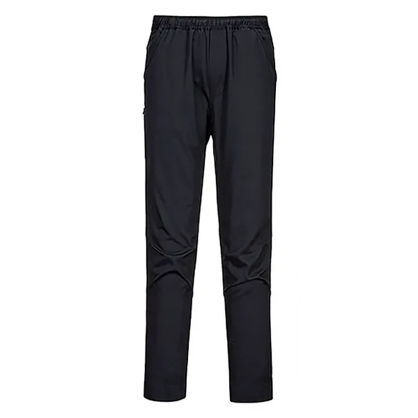 Image of Portwest Surrey Mens Water Resistant Kitchen Trousers C072BKRXL Colour: Black