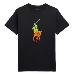 Image of Polo Ralph Lauren Polo Ralph Lauren Bold Logo T-Shirt Junior Boys - Black