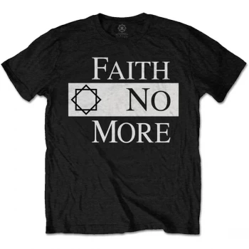 Image of Faith No More - Classic Logo V.2. Unisex X-Large T-Shirt - Black
