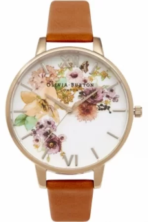 Image of Ladies Olivia Burton Flower Show Floral Watch OB14FS02