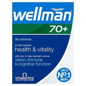 Image of Vitabiotics Wellman 70+ Tablets 30s