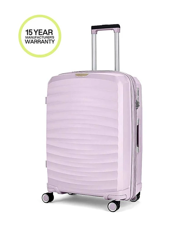 Image of Rock Rock Sunwave Medium Suitcase Lilac - Rock - Size: Medium Lilac Medium UH24805
