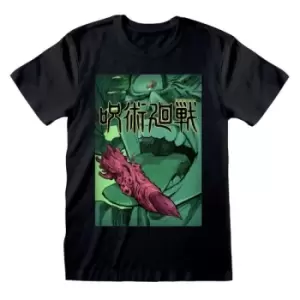 Image of Jujutsu Kaisen - Finger Licking Unisex Small T-Shirt - Black