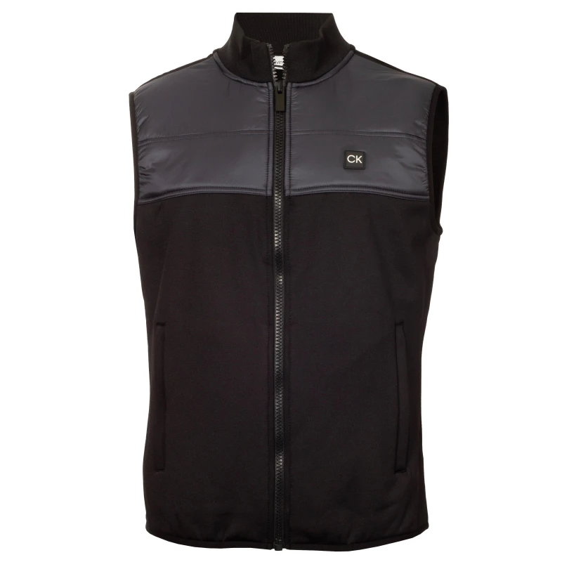 Image of Calvin Klein Golf Mens Performance Gilet Black male Small