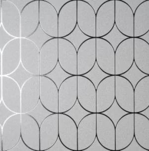 Image of Rosco Silver Wallpaper Silver