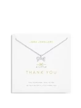 Image of Joma Jewellery A LITTLE THANK YOU NECKLACE, Silver, Women