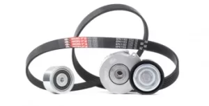 Image of GATES Poly V-Belt PEUGEOT,CITROEN K026PK1153 Ribbed Belt,V Ribbed Belt,Multi V Belt,Poly Belt,V-Ribbed Belt Set