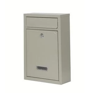 Image of Lockable Mailbox Grey Supplied with 2 Keys 138414