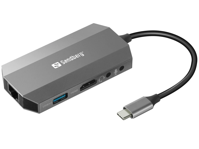Image of Sandberg USB-C 6in1 Travel Dock