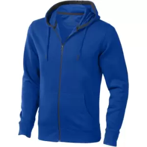 Image of Elevate Mens Arora Hooded Full Zip Sweater (M) (Blue)