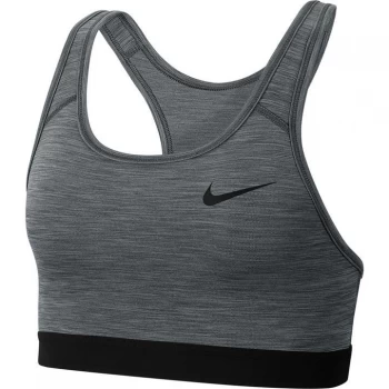 Image of Nike Swoosh Medium-Support Sports Bra Ladies - Carbon Grey