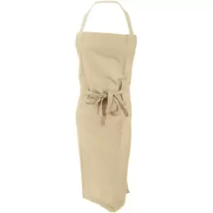 Image of Jassz Bistro Bib Apron / Hospitality & Catering (One Size) (Natural) - Natural