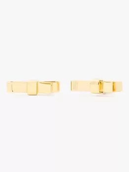 Image of Ribbon Bow Studs - Gold. - One Size