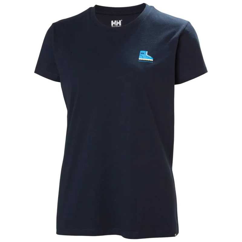 Image of Helly Hansen Womens T-Shirt Helly Hansen Massif Graphic Bleu Female S