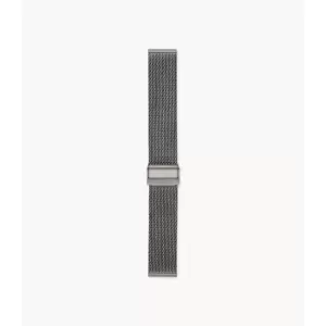 Image of Fossil Mens 22Mm Steel Mesh Bracelet - Smoke