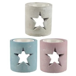 Image of Christmas Star Concrete Oil Burner (1 Random Supplied)