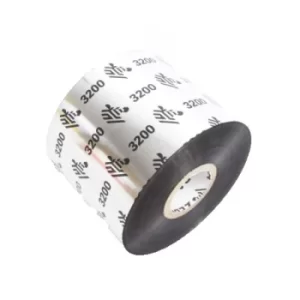 Image of Zebra 03200BK06045 Original Wax/Resin Printer Ribbon 3200 (60mm x 450m)