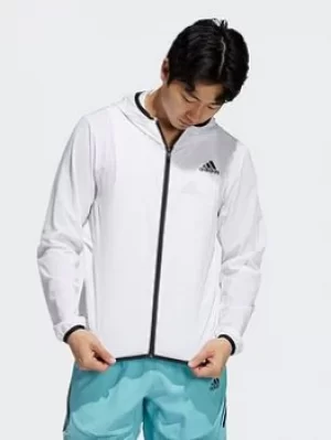 Image of adidas Heat.rdy Warrior Light Woven Jacket, White, Size L, Men