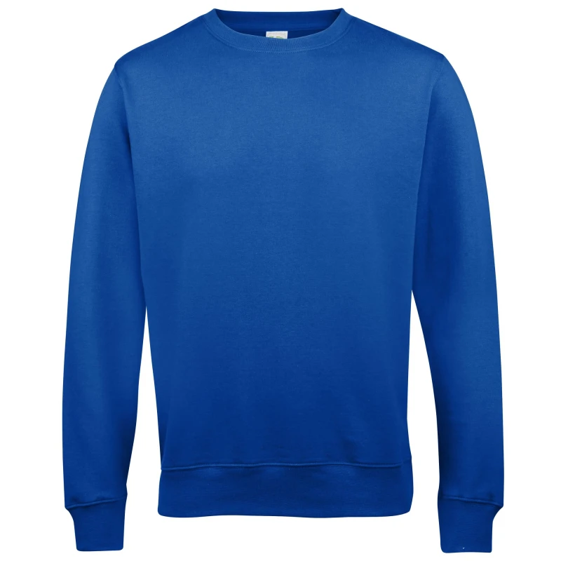 Image of AWDis AWDis Just Hoods Crew Neck Plain Sweatshirt (280 GSM) in Royal Size: X-Small Royal XS Unisex 5055805499479