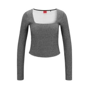 Image of Hugo Deamia Long Sleeve Top - Grey