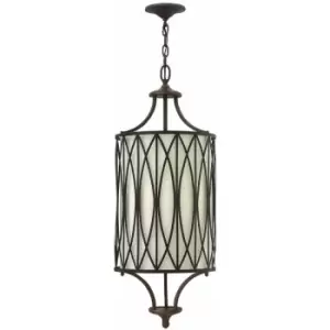 Image of Loops - 3 Bulb Ceiling Pendant Light Fitting Victorian Bronze LED E14 60W Bulb