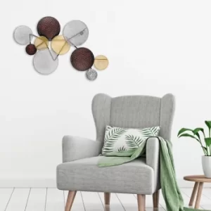 Image of Solitude Multicolor Decorative Metal Wall Accessory