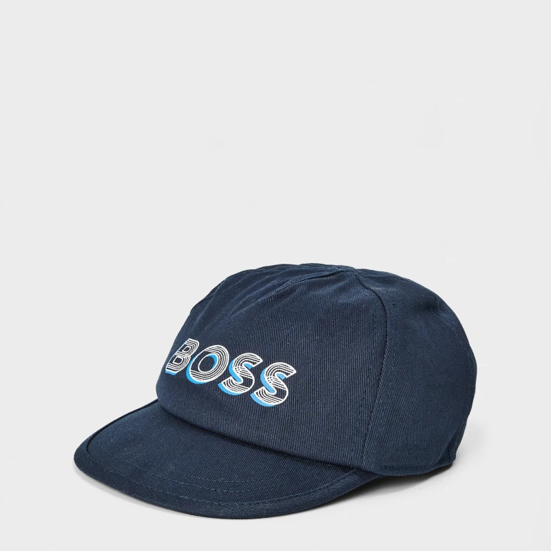 Image of Boss Kids Logo Baseball Cap Navy 849 male 3M (42)