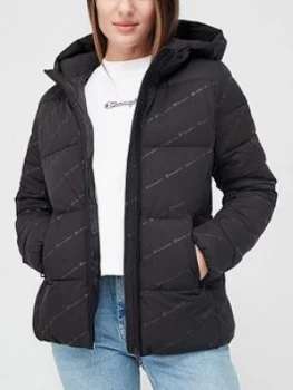 Image of Champion All Over Print Jacket - Black