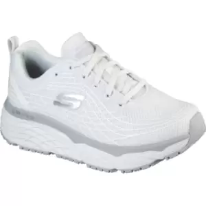 Image of Skechers Max Cushioning Elite Womens Slip Resistant Shoes White Size 7