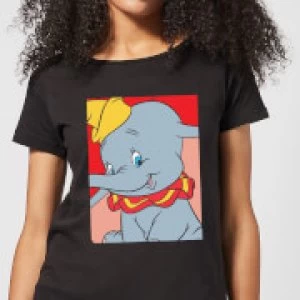 Image of Dumbo Portrait Womens T-Shirt - Black