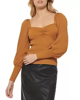 Image of DKNY Puff Sleeve Sweater