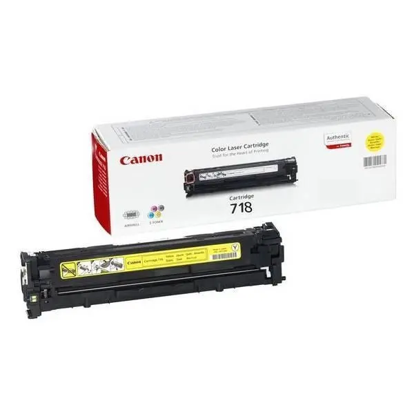 Image of Canon 718 (Yield: 2,900 Pages) Yellow Toner Cartridge