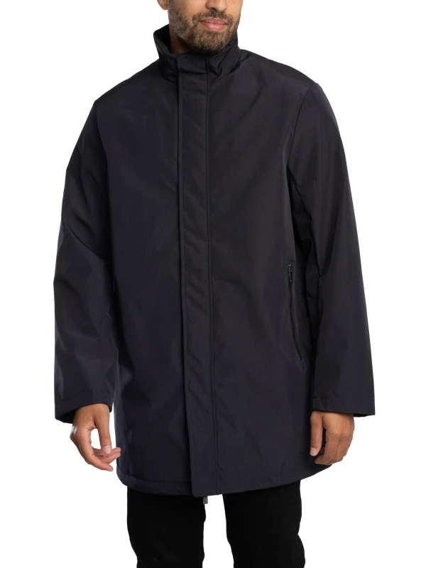 Image of Armani Exchange Box Logo Trech Coat Deep Navy L