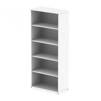 Image of Trexus Office Very High Bookcase 800x400x2000mm 4 Shelves White Ref