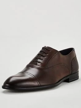 Image of Ted Baker Circass Oxford Toecap Shoes - Brown, Size 6, Men