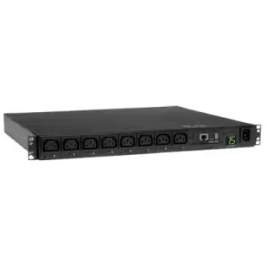 Image of Tripp Lite PDUMH15HVNET 2.5kW Single-Phase 208/230V Switched PDU - LX Platform 8 C13 Outlets C14 Input 2m Cord 1U Rack-Mount TAA
