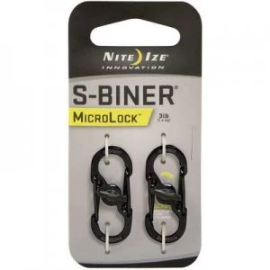 Image of NITE Ize NI-LSBM-01-2R3 Snap hook MicroLock S-Biner 2 35mm x 15mm x 7mm 2 pc(s)