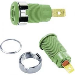 Image of Safety jack socket Socket build in Green Staeubli