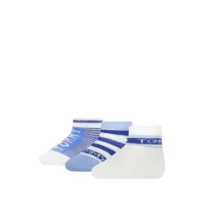 Image of Tommy Hilfiger 3 Pack Baby Socks Box - Blue
